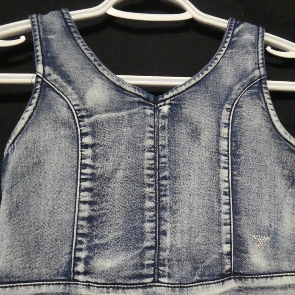 GUESS KIDS | small (7/8) girls | Denim Dress | Zip-Up Back Closure - Picture 4 of 16